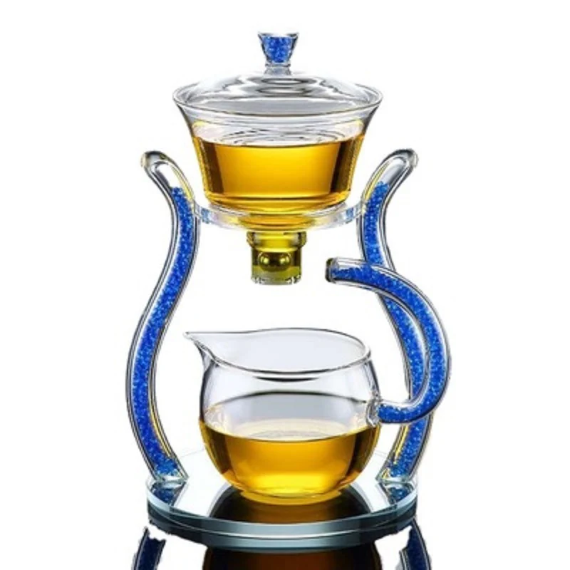 Glass Automatic Drip Brewer Teapot & Cups