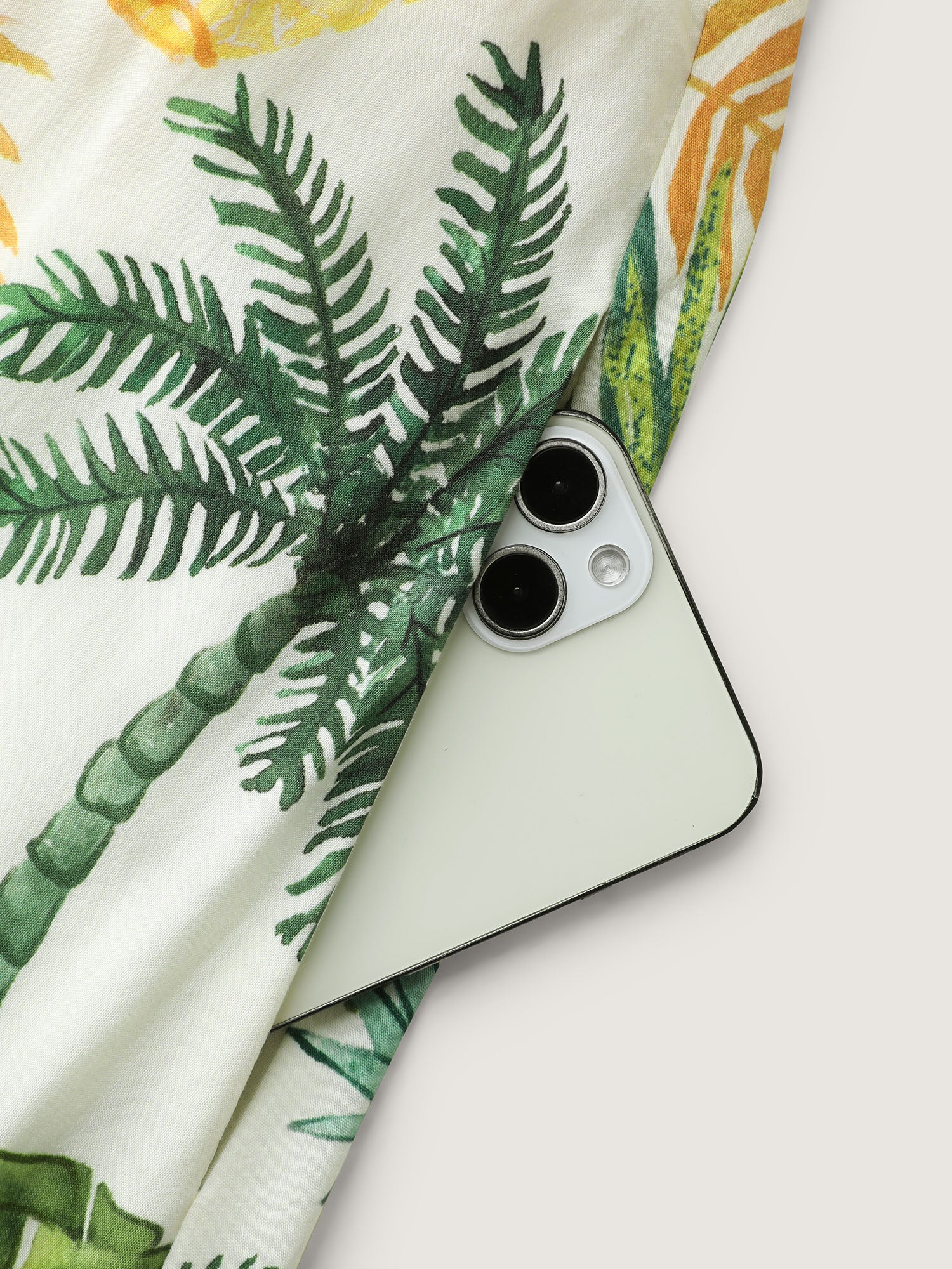 Tropical Vacation-Ready Ruched Midi Dress