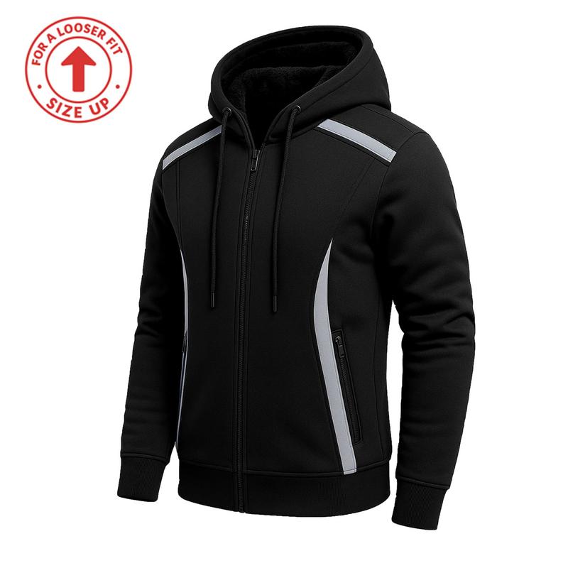 Men’s Heavyweight Sherpa Fleece-Lined Tech Zip Hoodie