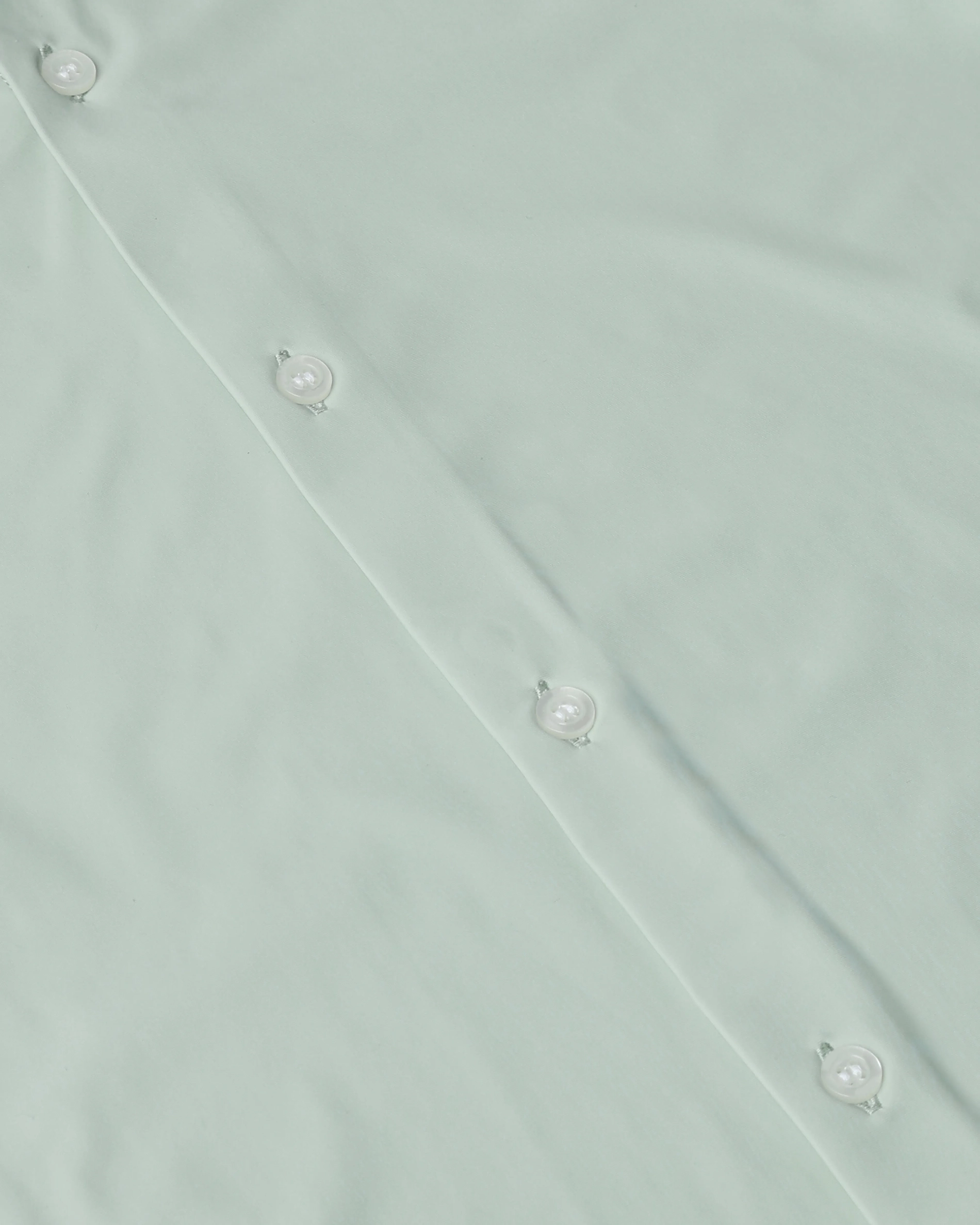 Leisure Soft And Comfortable Slim-Fit Dark Light Green Shirt