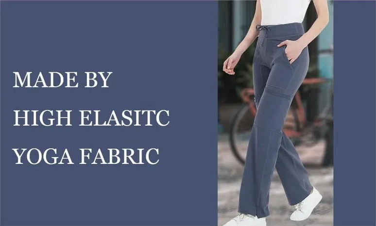 Women’s Yoga Scrub Pants – Super Soft, Stretchy Cargo Work Pants