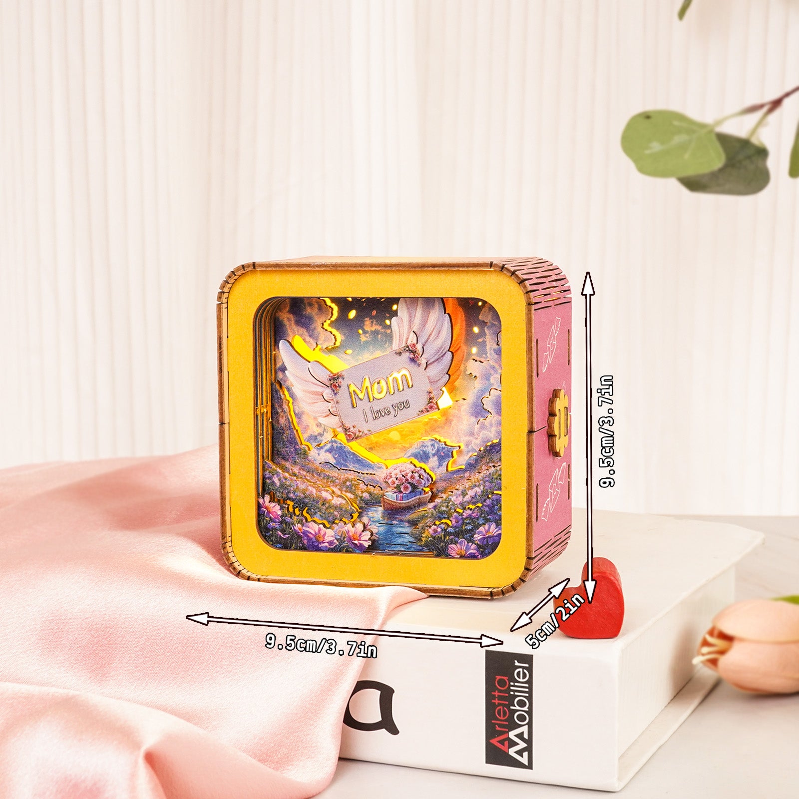 â€œWords fail, love enduresâ€  Kit- 3D Wooden Puzzle Night Light