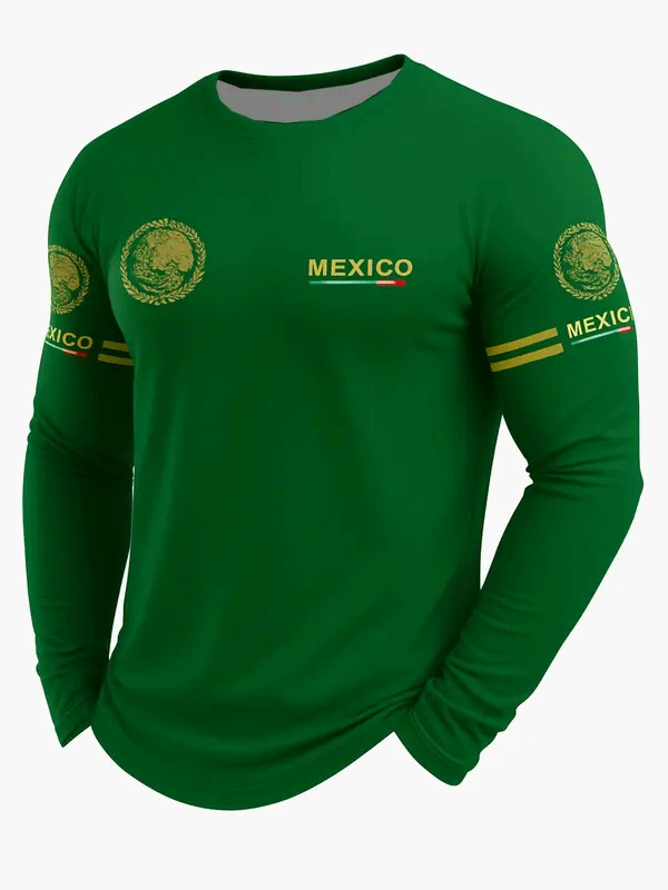 Men’s Printed Long Sleeve Performance Tee