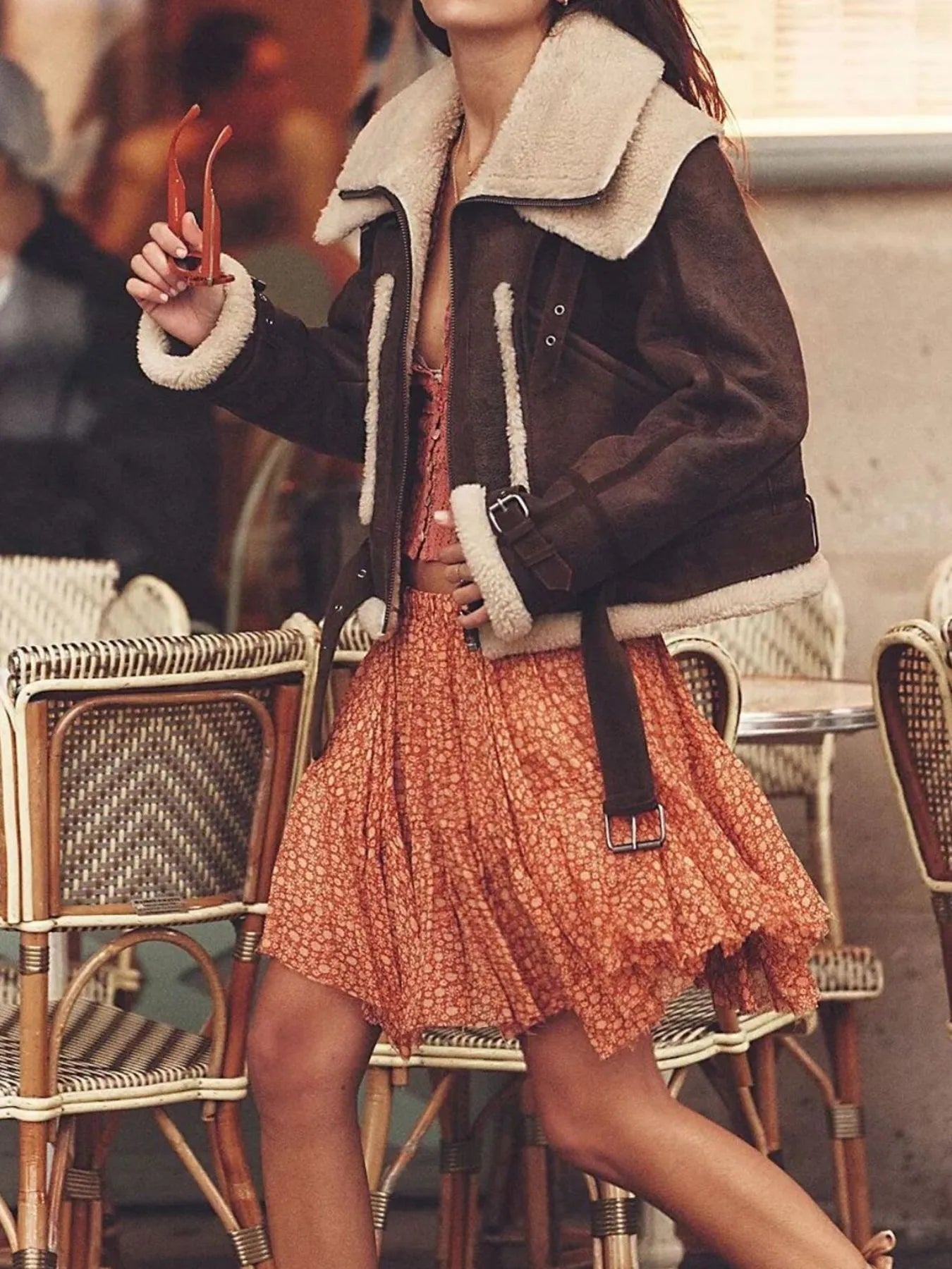 Floral Print Mini Skirt