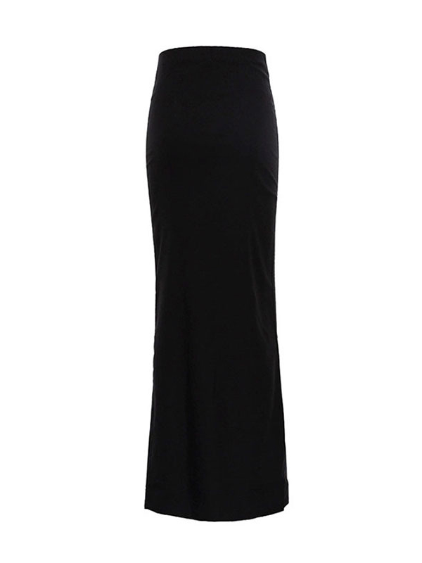 Solid Color A-Line Bodycon Skirts Bottoms