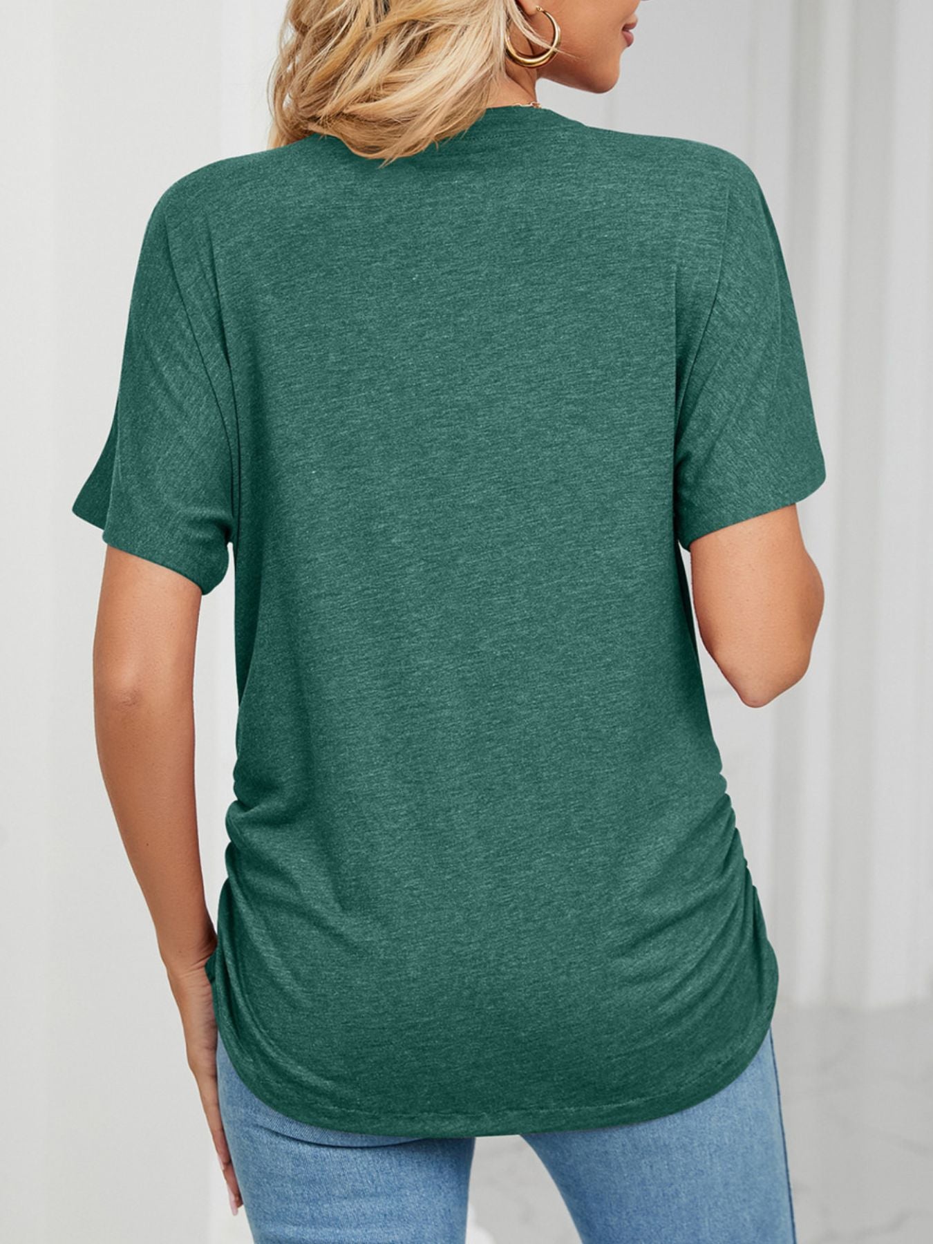 Casual V-Neck Short Sleeve T-Shirt