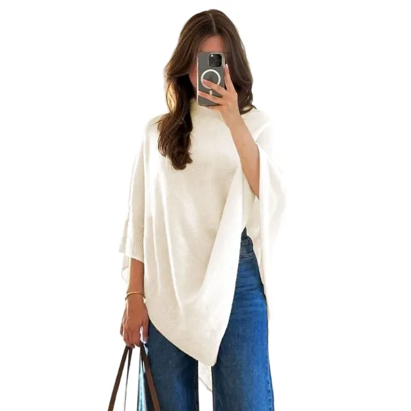 Women's Plain Loose Elegant Fashion Sweater Shawl
