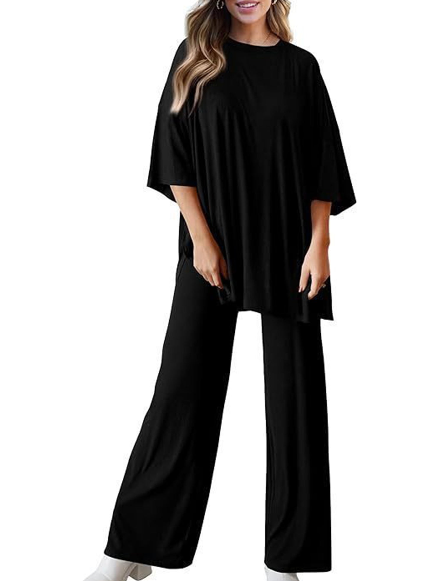 Loose Fit Casual Two Piece Set_CWSTB01013