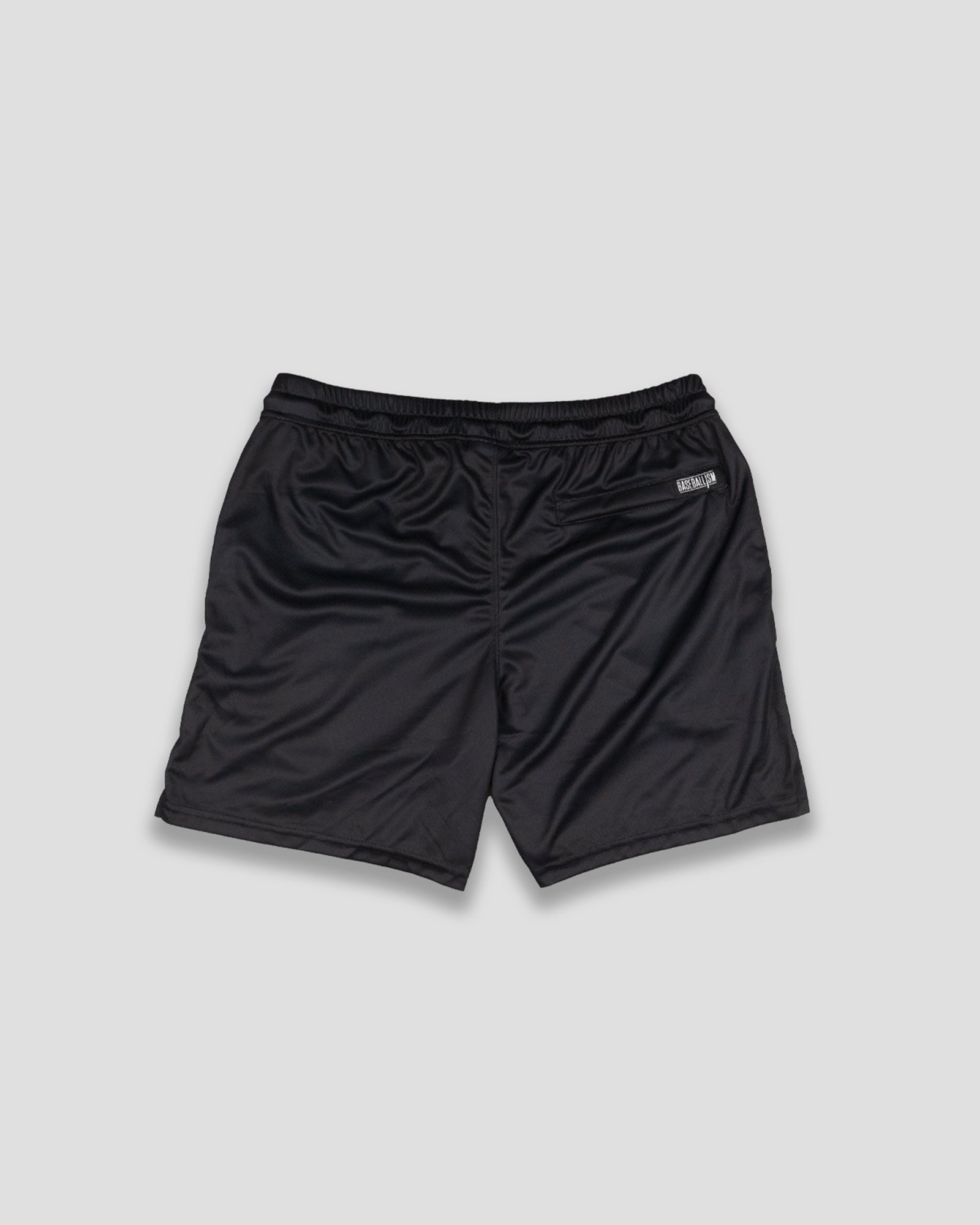 Yuvi Retro Baseballism Diamond Air Mesh Shorts (Black) - Youth