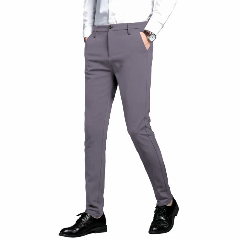 Men’s Slim Fit Stretch Dress Pants – 7101 Skinny Suit Trousers for Business, Formal & Daily Wear