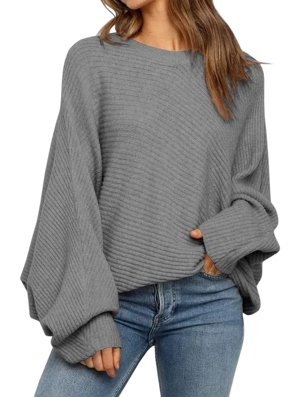 Women's Round Neck Long Sleeve Sweater