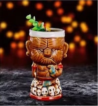 Tiki Bar Mugs for Cocktails, Premium Tropical Cups Drinks for Exotic Party
