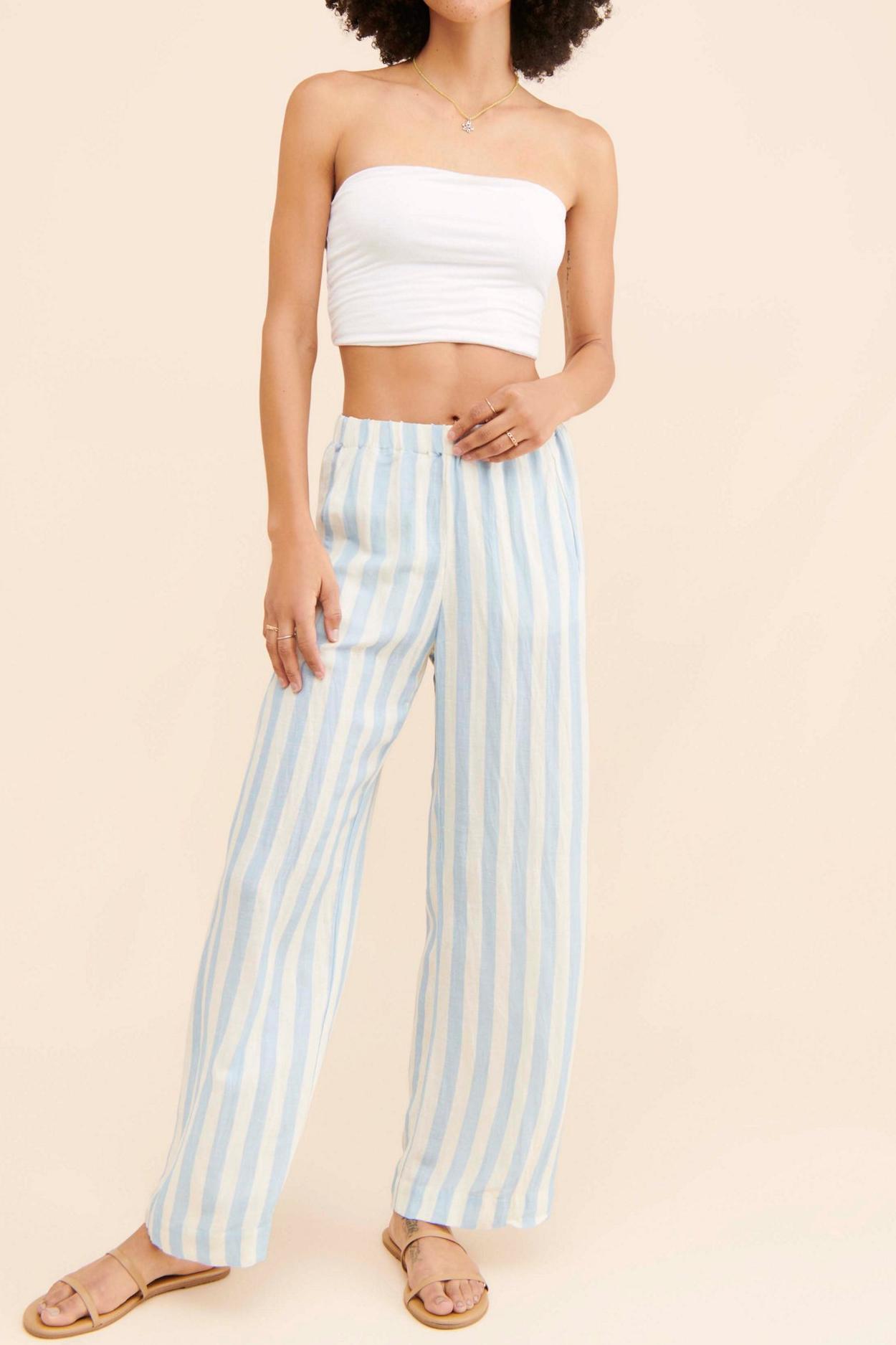 Stripe Wide Leg Pants