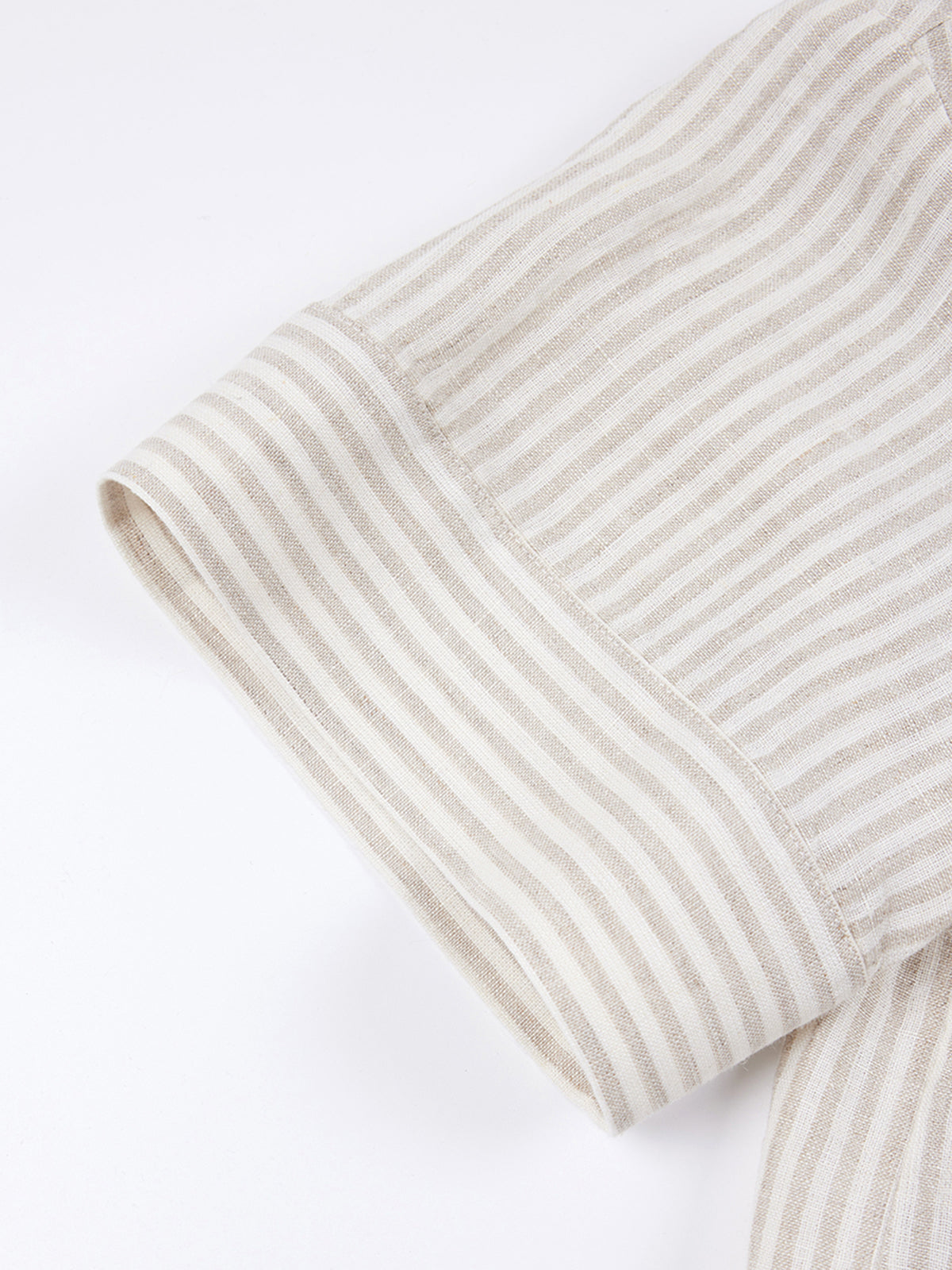 ASOBIO 100% Linen Cropped Shirt