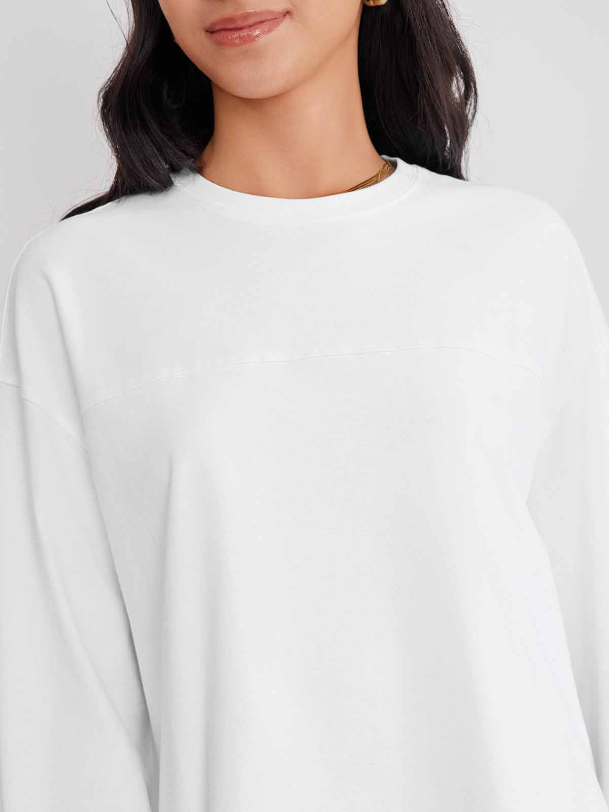 ASOBIO Long-Sleeve 100% Cotton T-Shirt