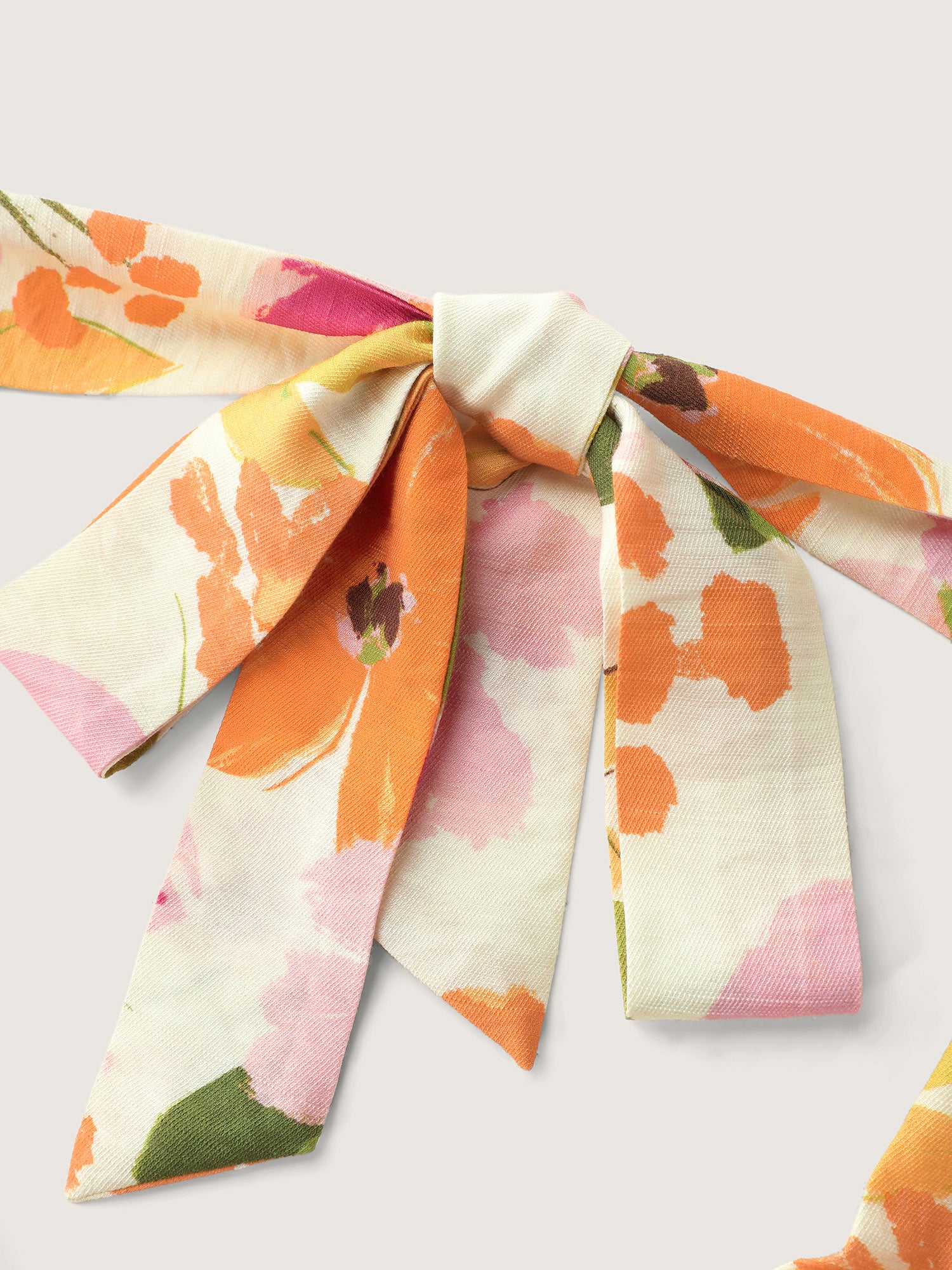 Bright Floral Print Halter Midi Dress