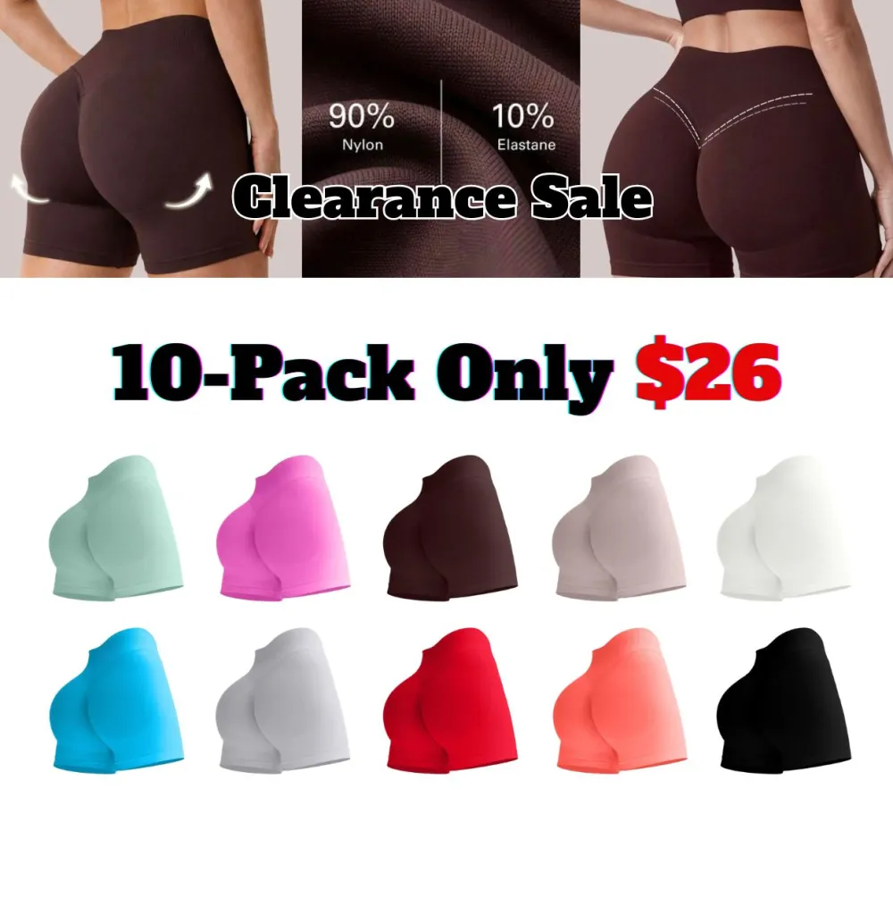 💝Last Day Promotion! 💥Women Shorts High Waistband Butt Lifting