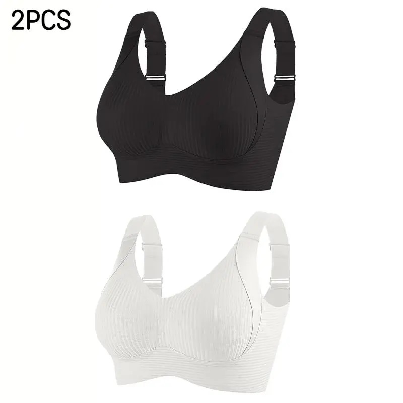 💖 Women's Wireless Push-Up Comfort Bra – 4-Pack