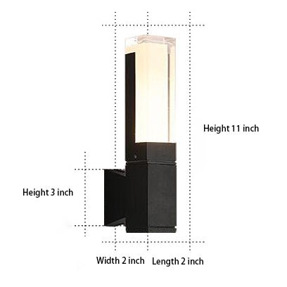 Square Up and Down Lighting LED Waterproof Modern Outdoor Wall Lights