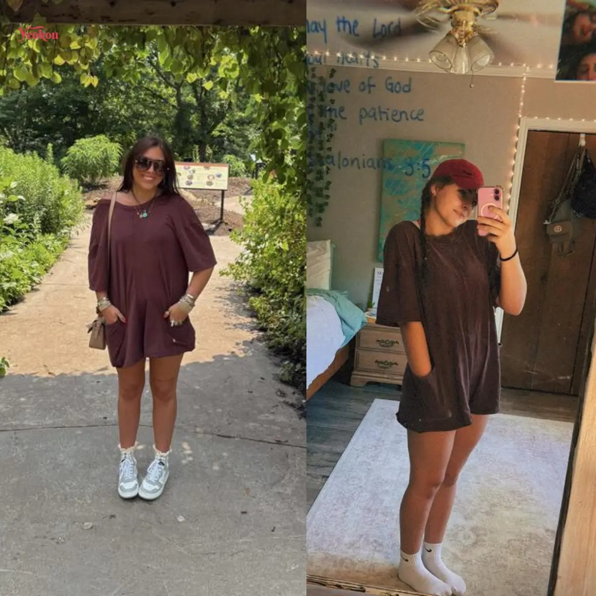 🔥Women's Oversized Casual Athletic Tee Romper