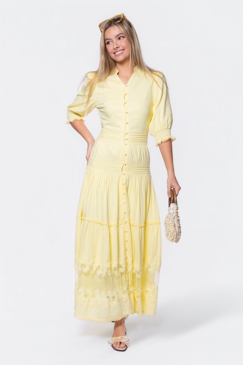 Hallie Dress (Light Yellow)