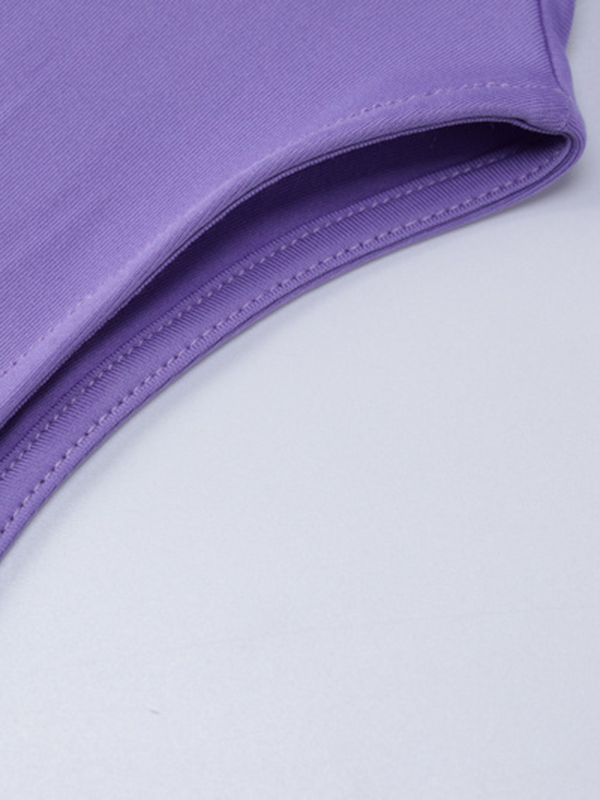 Hooded Solid Color Split-Back Bodycon High Waisted Maxi Dresses