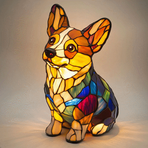 Cute Pet Dog Themed LED Table Lamp with Warm Ambient Glow