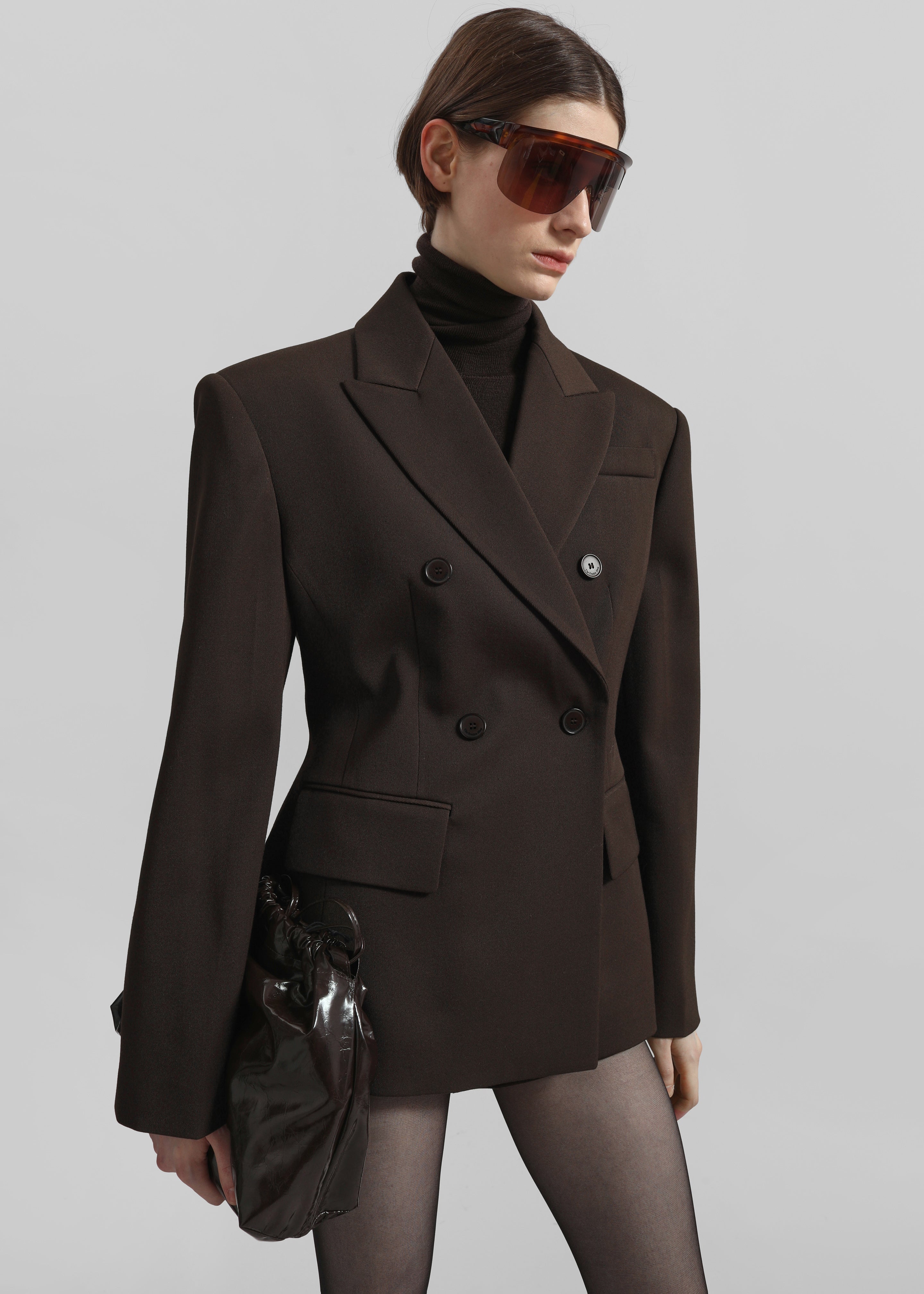 Doyer Cinched Blazer - Brown