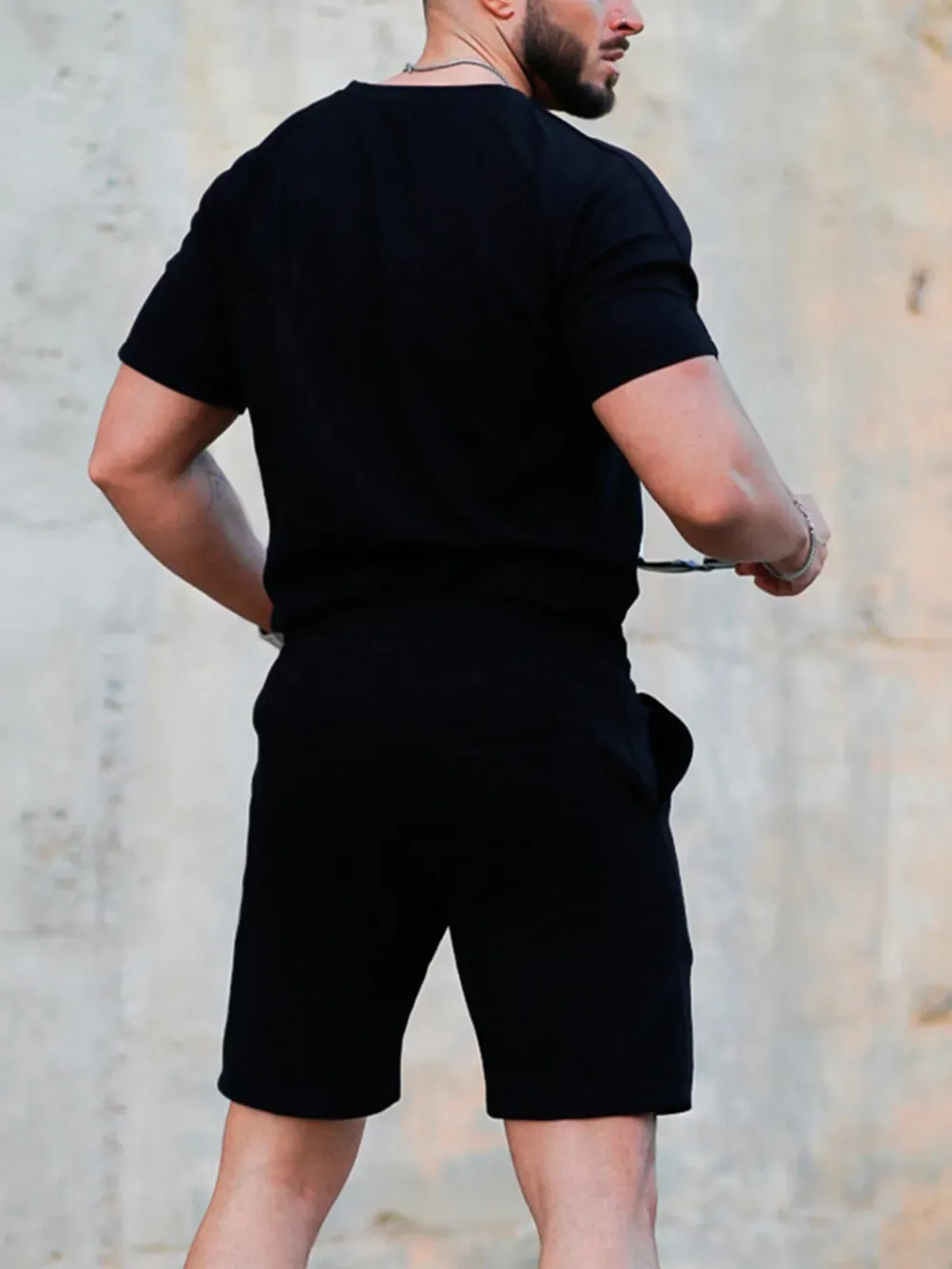 Mens Short Sets 2 Piece Outfits Fashion Summer Tracksuits Casual Set