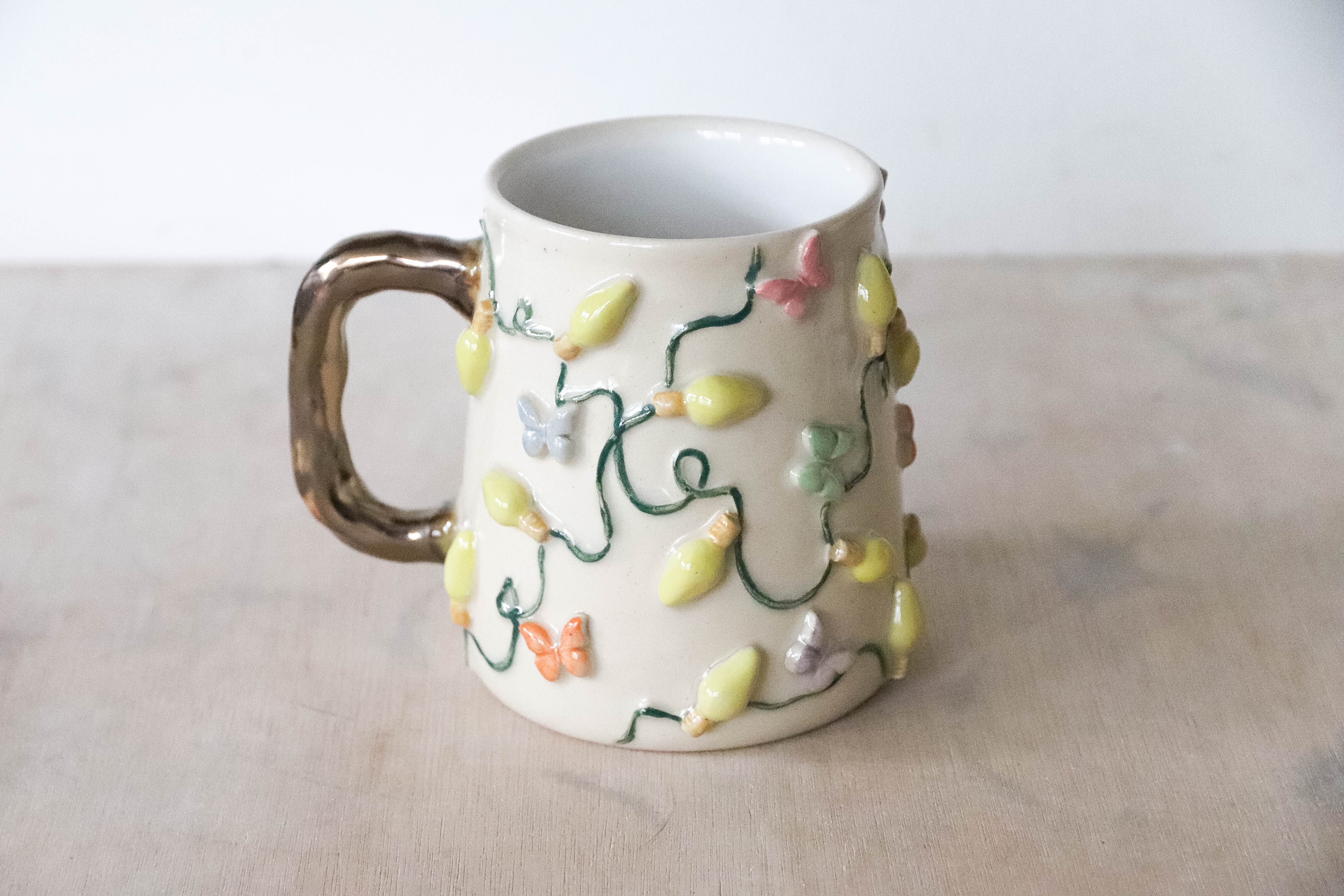Butterfly Fairy Lights Stoneware Mug