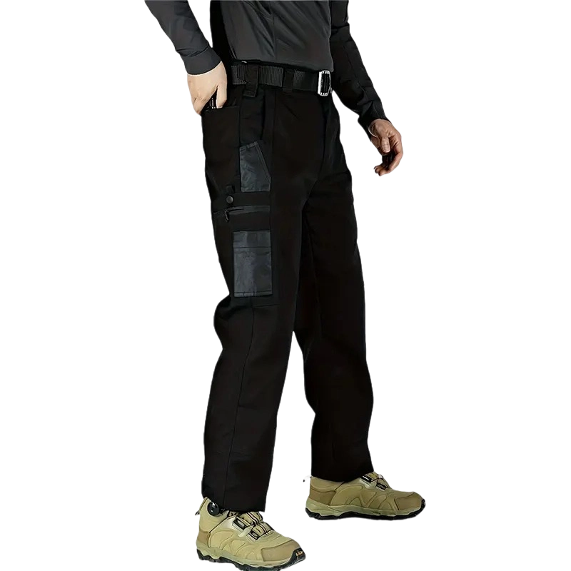 Men's Solid Color Tactical Work Pants,230g/m² new fabric，with Multiple Pockets and Zipper Closures, Durable Outdoor Training Pants, Available in Multiple Colors