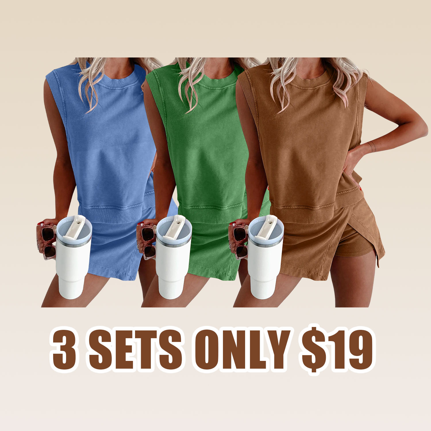 Mundoven Women's Y2K 2026 casual summer short home two-piece set of pure cotton short sleeved T-shirt shorts sportswear set