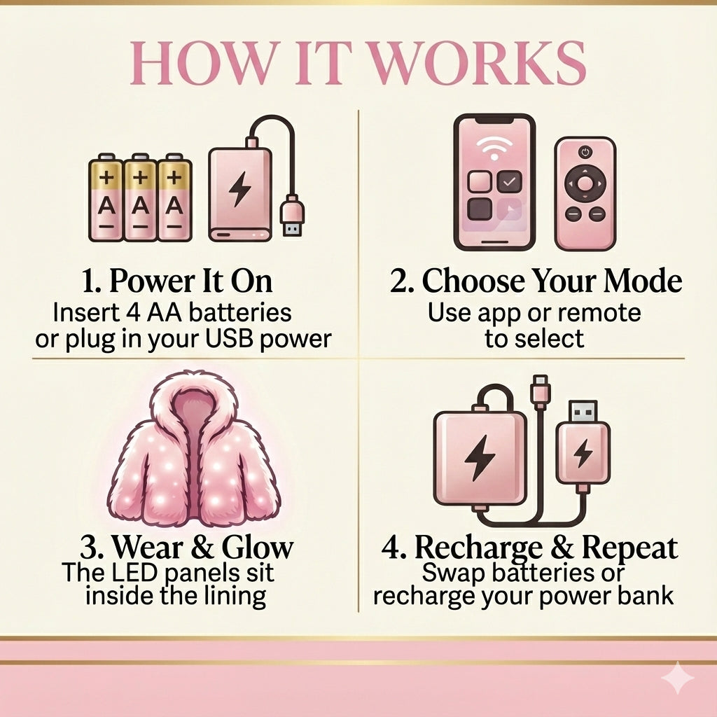 Snow Angel Glow: The Weighted Coat That Lights Up the Night