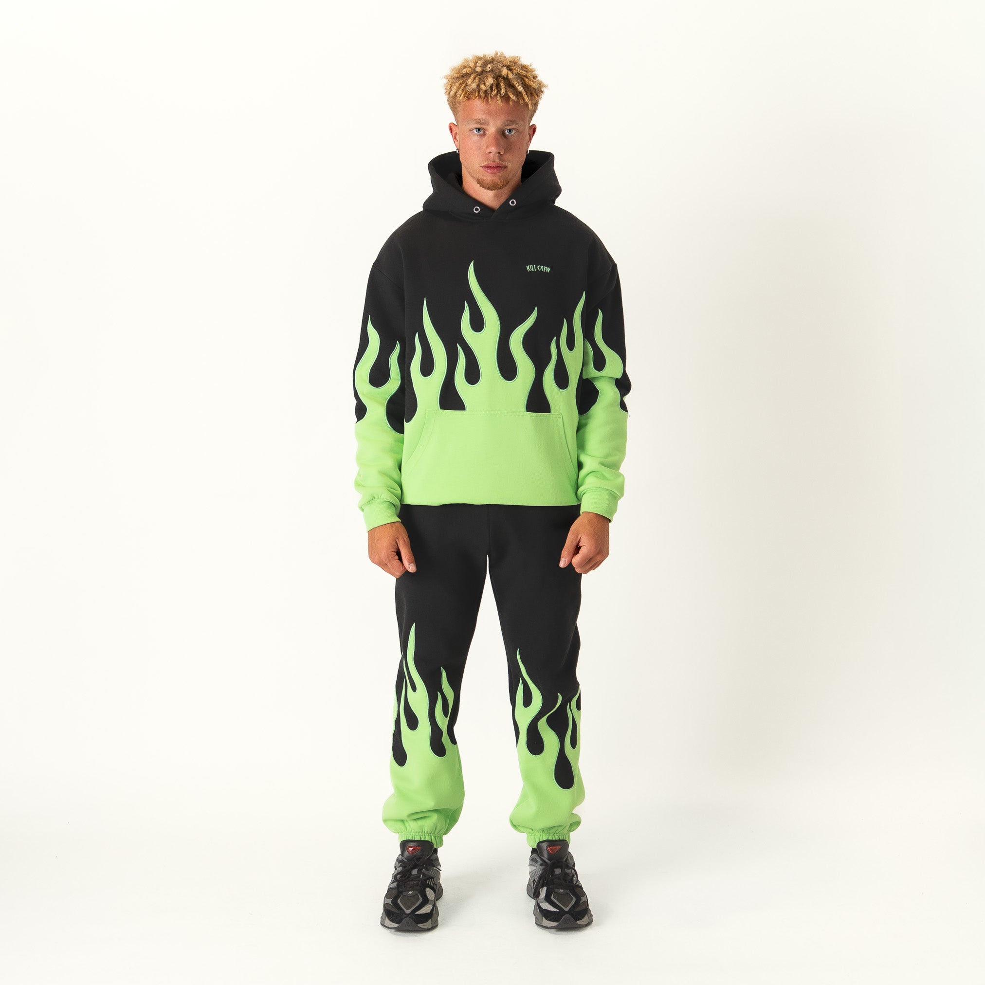 PREMIUM HEATER SWEATS - BLACK / GREEN