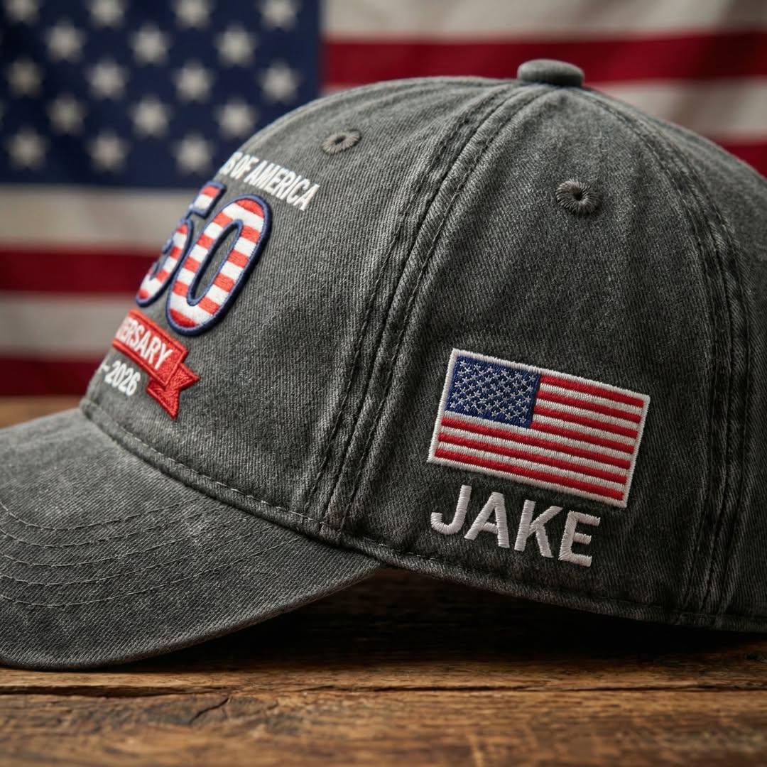 Embroidered American 250Th Anniversary Hat