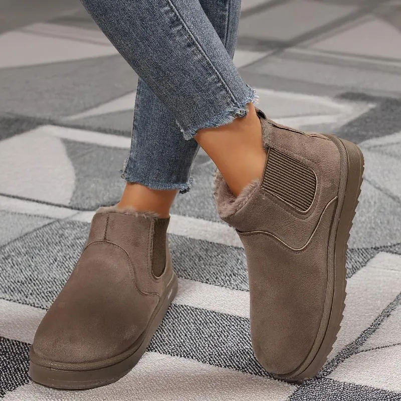 Women's Thick Soled Winter Snow Boots