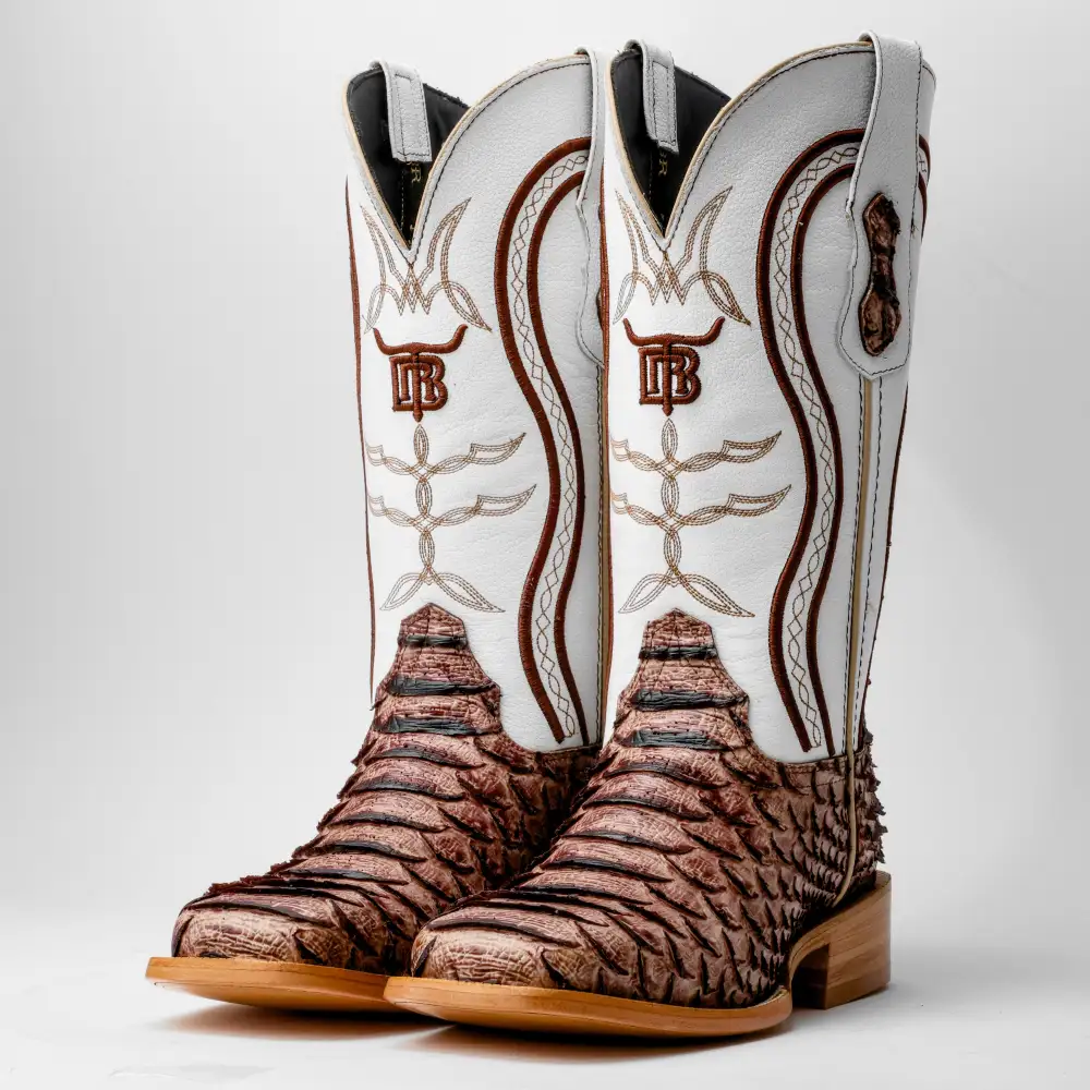 Orix Python Leather Boots - Square Toe