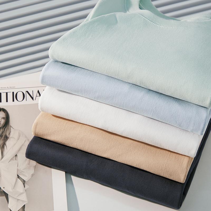 Heavyweight Long Sleeve 100% Cotton Shirts Solid Color Loose Fit Fade Proof