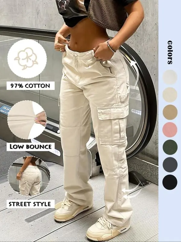 Women’s Baggy Cargo Pants – Comfortable Casual Streetwear