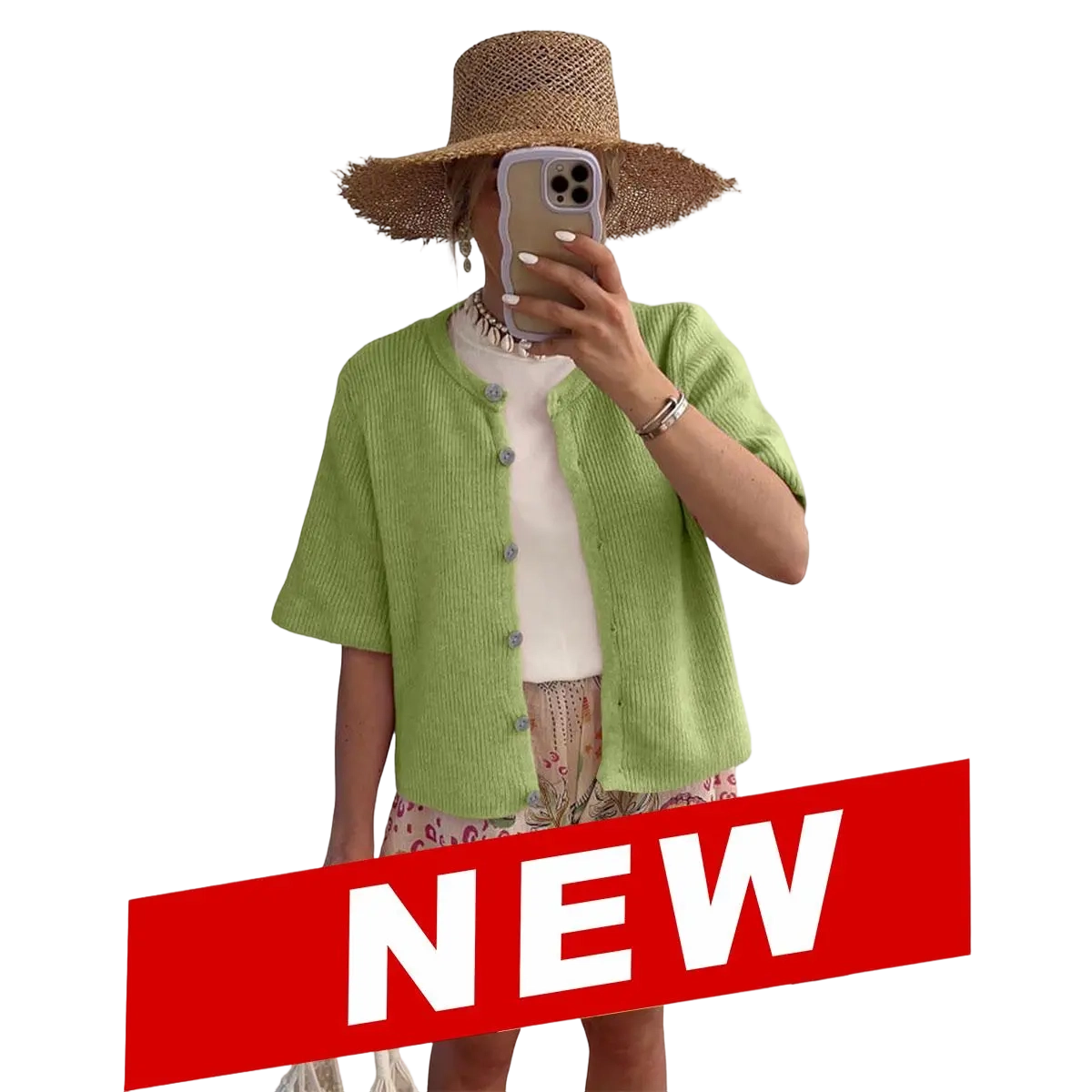 Summer Breeze Women's Short Sleeve Cardigan (XS–5XL)