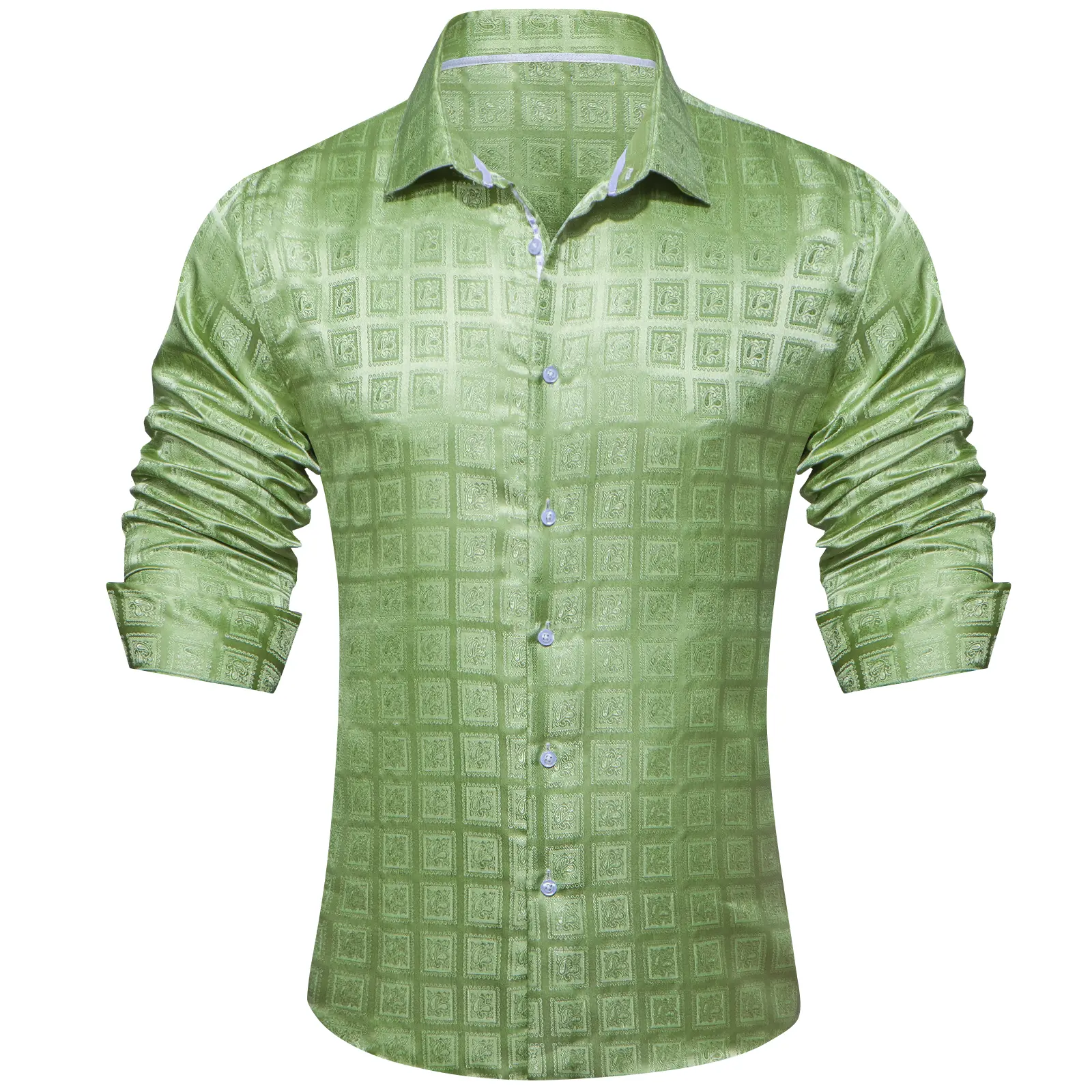 Men's Paisley Dress Shirt Long Sleeve