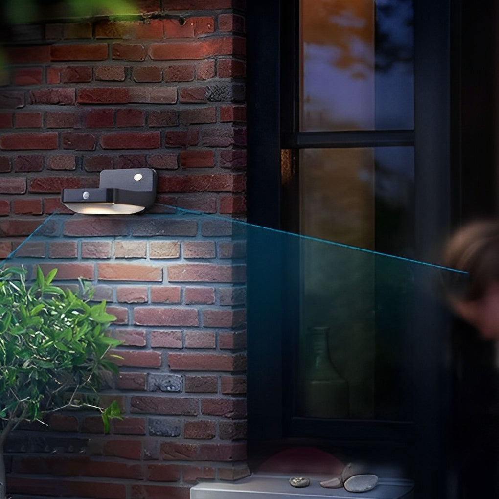 Minimalist Waterproof LED Intelligent Motion Sensor Solar Wall Lamp