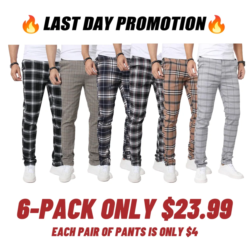 Men's Multi Pack Slim Fit Stretch Dress Pants