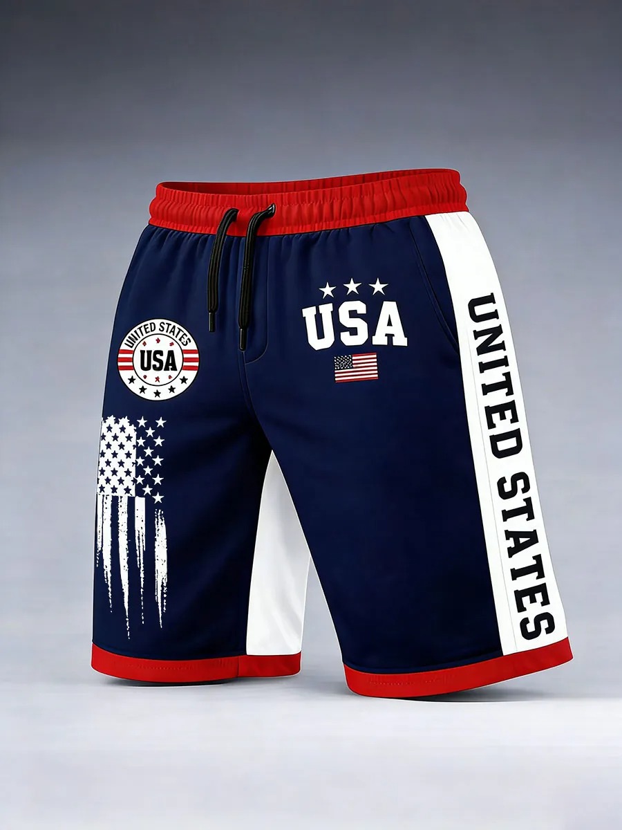 Men's American Flag Shorts