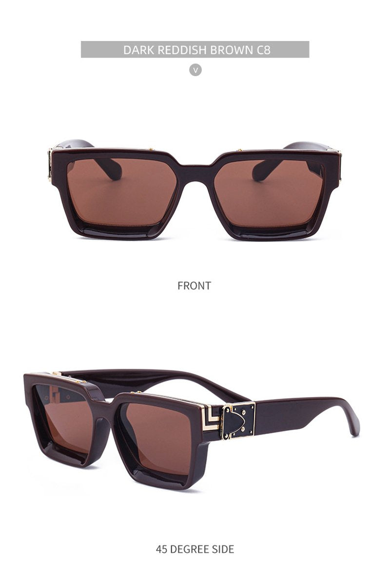 Women's Fashion Trend V Frame Square Sunglasses