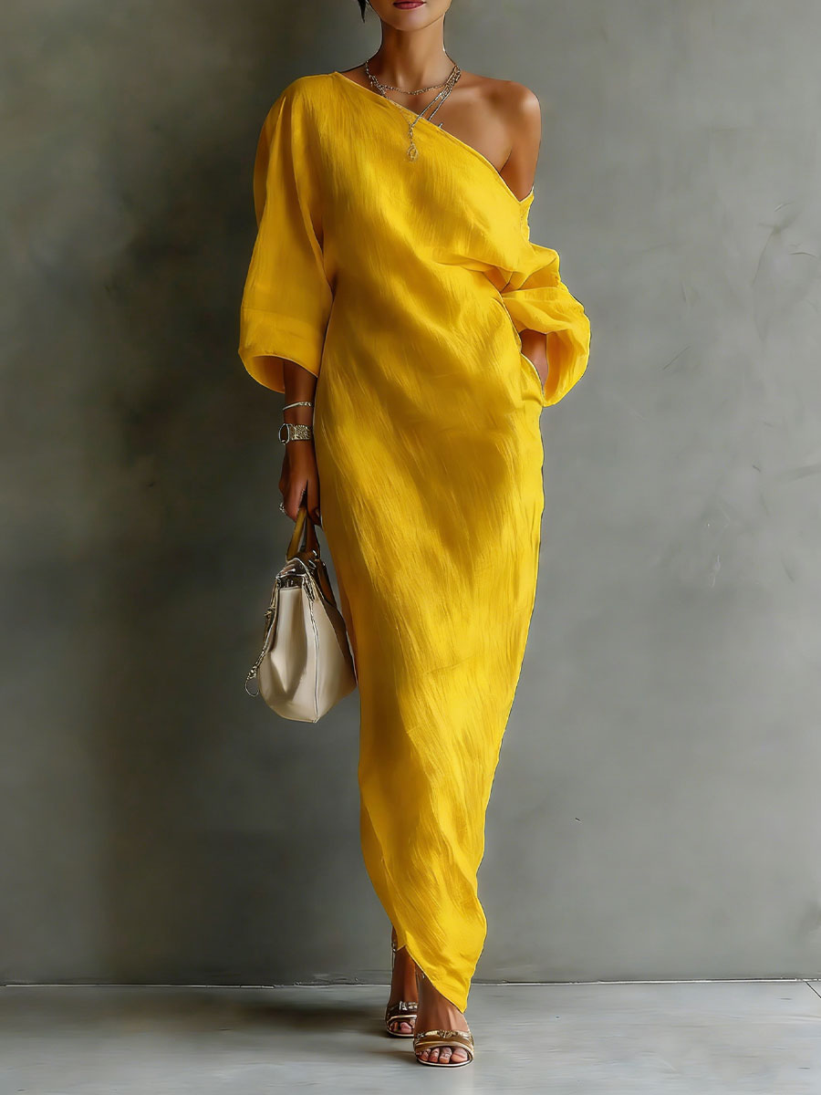 Women's Casual Off-the-shoulder Dress