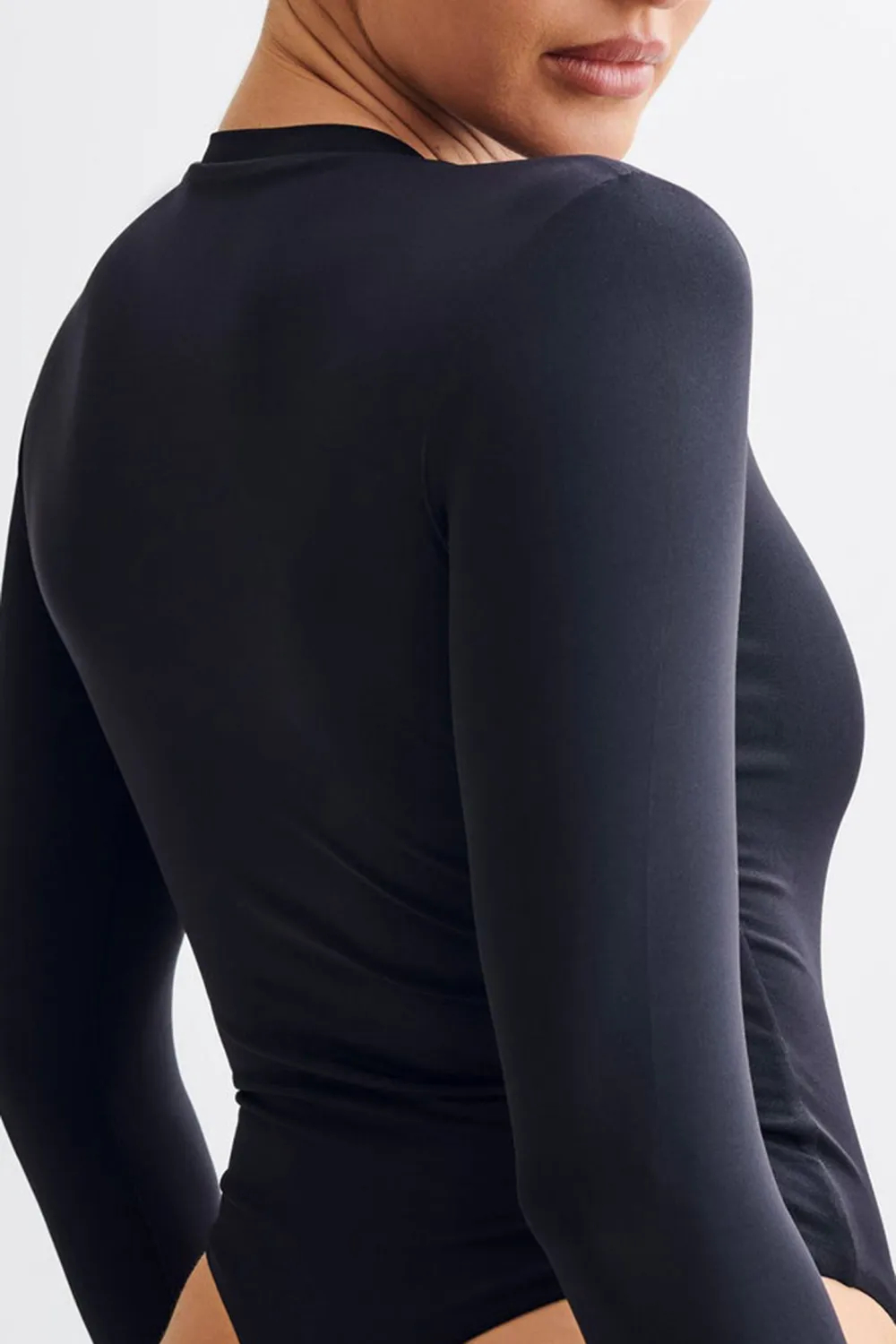 Skinny Long Sleeve Crew Neck Bodysuit