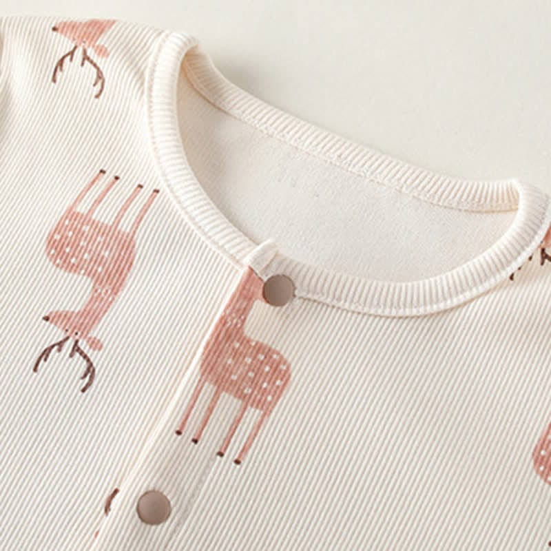 Baby Deer Soft Beige Romper