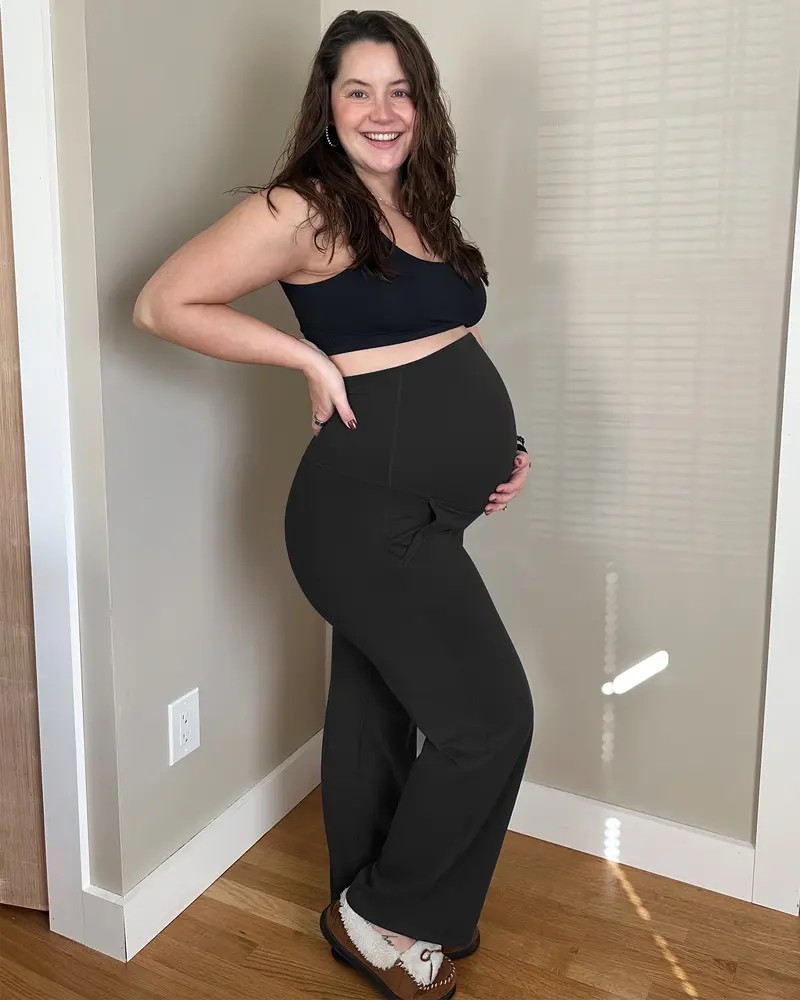 🔥Maternity Wide Leg Pants for Comfortable Pregnancy Pregnant Prenatal