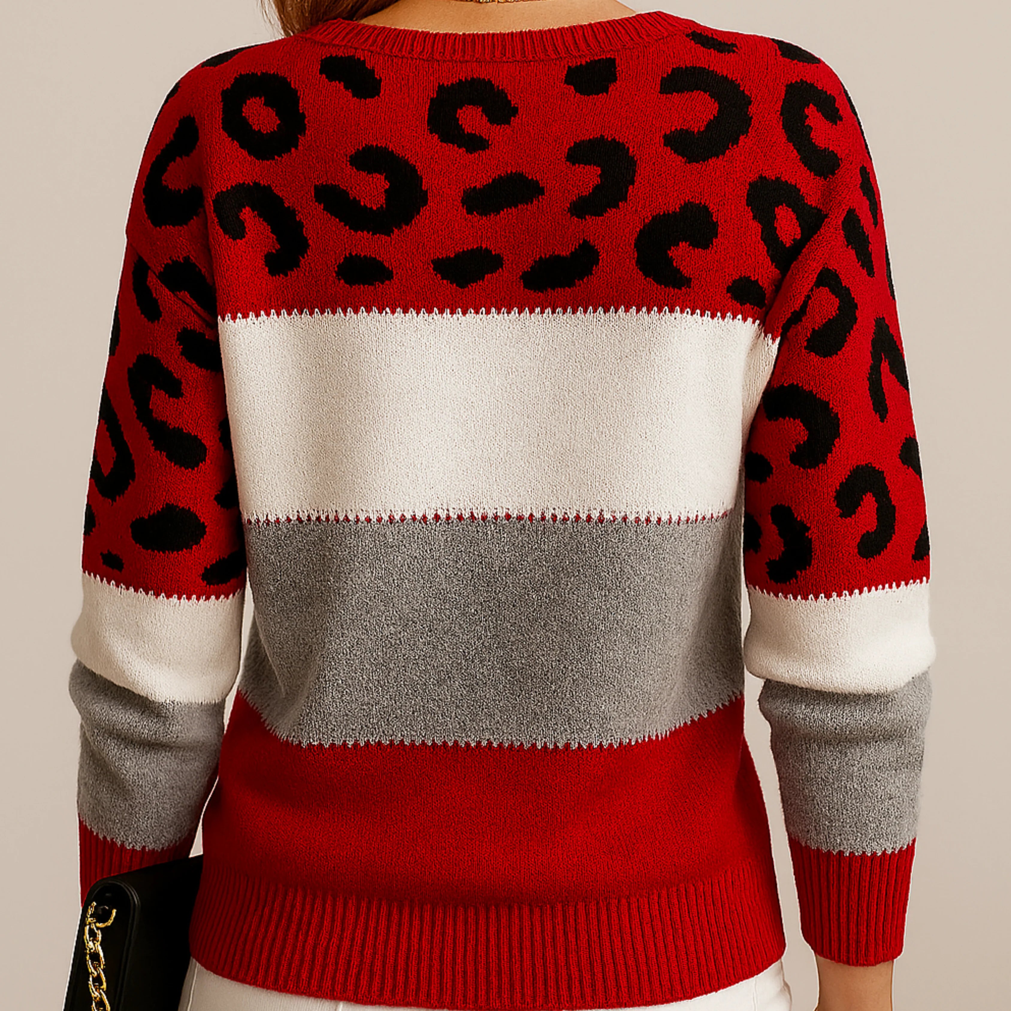 Pascaline | Leopard Print Casual Jumper